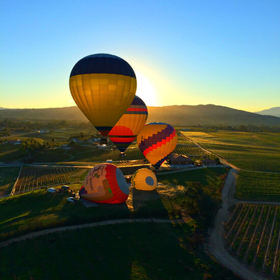 hot air balloon rides temecula